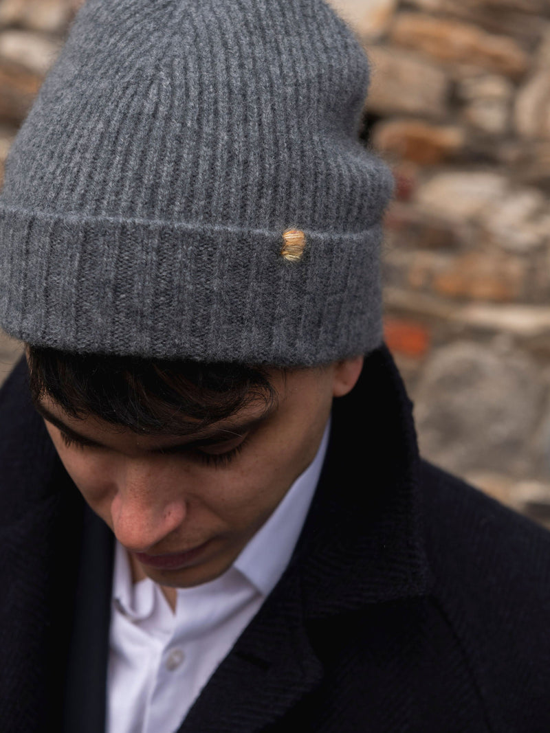 Tyler Beanie Charcoal  - The Luxury Beanie